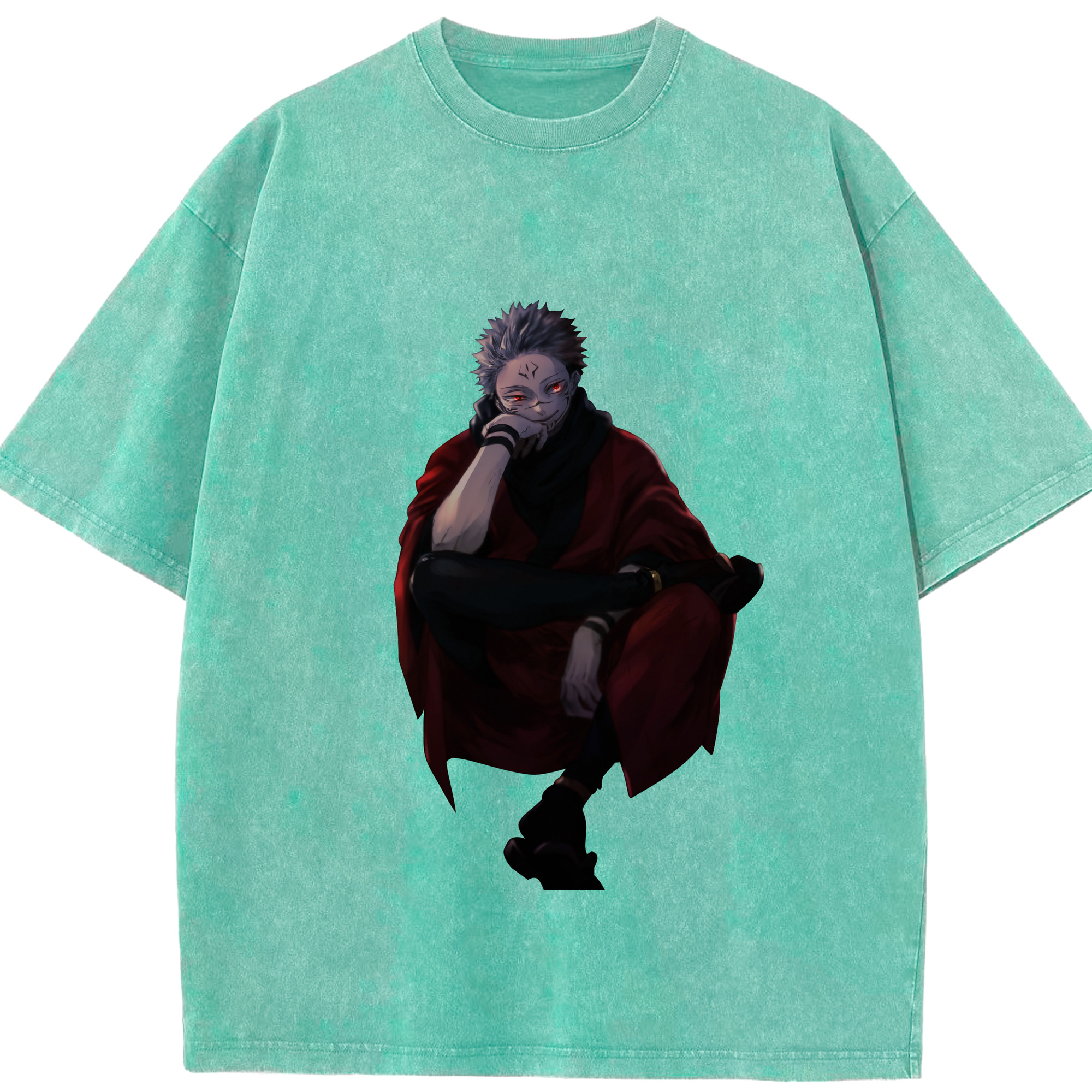 （画像用） 呪術廻戦 Jujutsu Kaisen 綿100% ヴィンテージ風 半袖Tシャツ（フロントプリント）